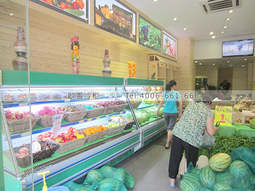 B130深圳南山農(nóng)夫?qū)毶r超市水果蔬菜冷柜-超市鮮肉柜