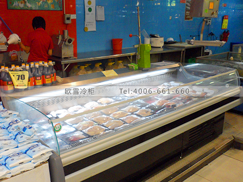 B041東莞南城新基社區(qū)SPAR超市鮮肉保鮮柜