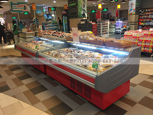 B080廣東省深圳市寶安區(qū)天虹超市鮮肉展示柜