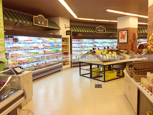 B180湖南長沙7點新鮮生活館鮮肉熟食柜飲料冷柜