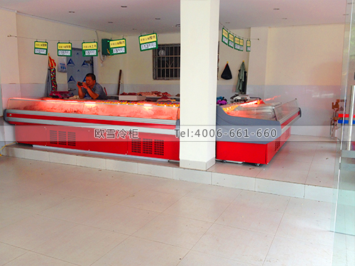 B206廣西梧州三牛鮮肉銷售中心鮮肉冷柜