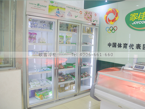 B417北京朝陽中糧佳康超市冰柜冷藏柜