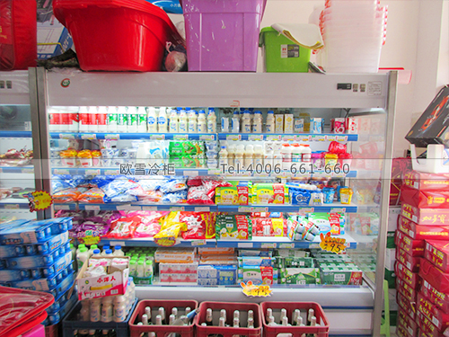 B547河北廊坊香河風韻樂購生活超市風幕柜