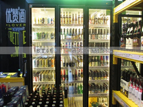 A334廣西省南寧市優(yōu)贊酒庫德國啤酒冷藏展示柜