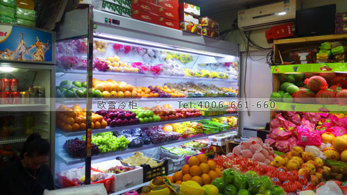 B649浙江省杭州市上城區(qū)世紀華聯(lián)水果風幕柜