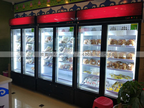 B717天津市河?xùn)|區(qū)賽罕滿順立式冷凍展示柜