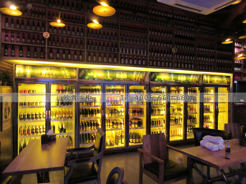 C057江蘇省南京市建鄴區(qū)HI BEER BAR酒吧酒水展示柜