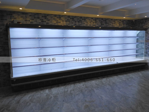 C059天津市西青區(qū)寶樂(lè)迪量販?zhǔn)終TV啤酒飲料風(fēng)幕柜