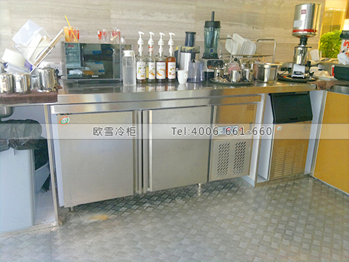 E003深圳羅湖西點(diǎn)咖啡不銹鋼奶茶工作臺(tái)
