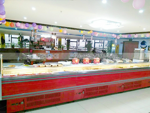 E095湖南株洲紙上饞自助餐廳冷柜