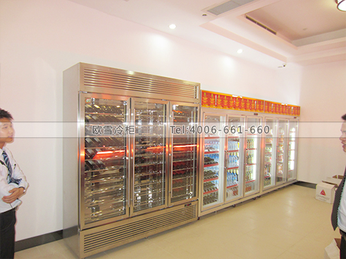 E028深圳羅湖京基100名人食府餐廳廚房冷柜