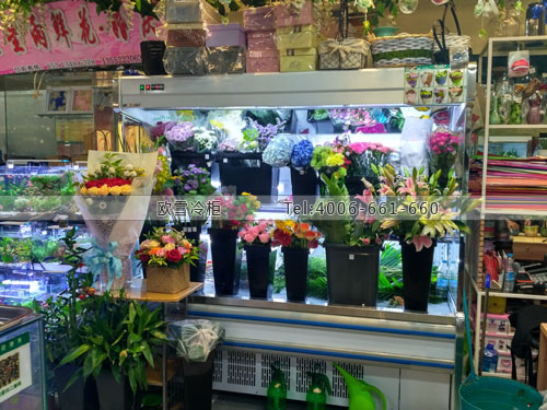 J073北京市昌平區(qū)星星雨鮮花店保鮮展示柜
